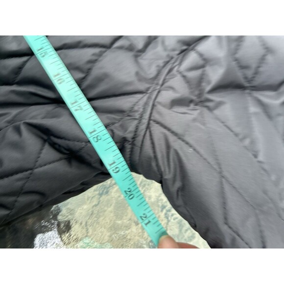 New Sporto Women's Quilted Long Puffer Coat Size S Black Water Resistant NWT - Picture 8 of 10